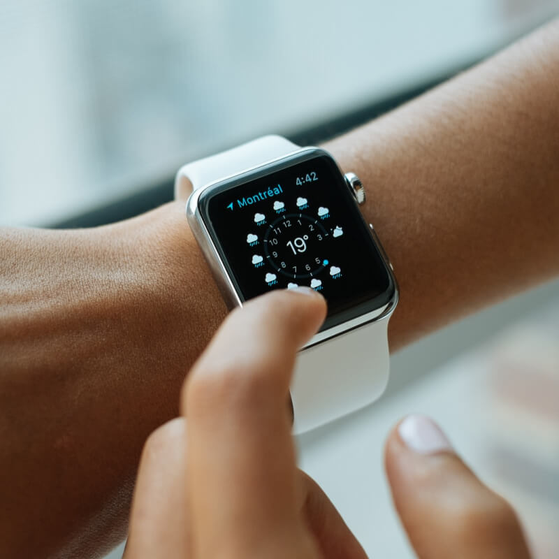 Smartwatch with Bright Touchscreen Display, Up to 6 Days of Battery Life, Orchid Purple