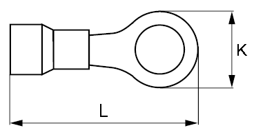 INSULATED RING CABLE LUGS (DIN 46237)  5.5-13.6