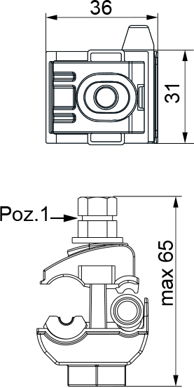 INSULATION PIERCING CONNECTOR FIDOS PC 95-10 AND PC 120-16